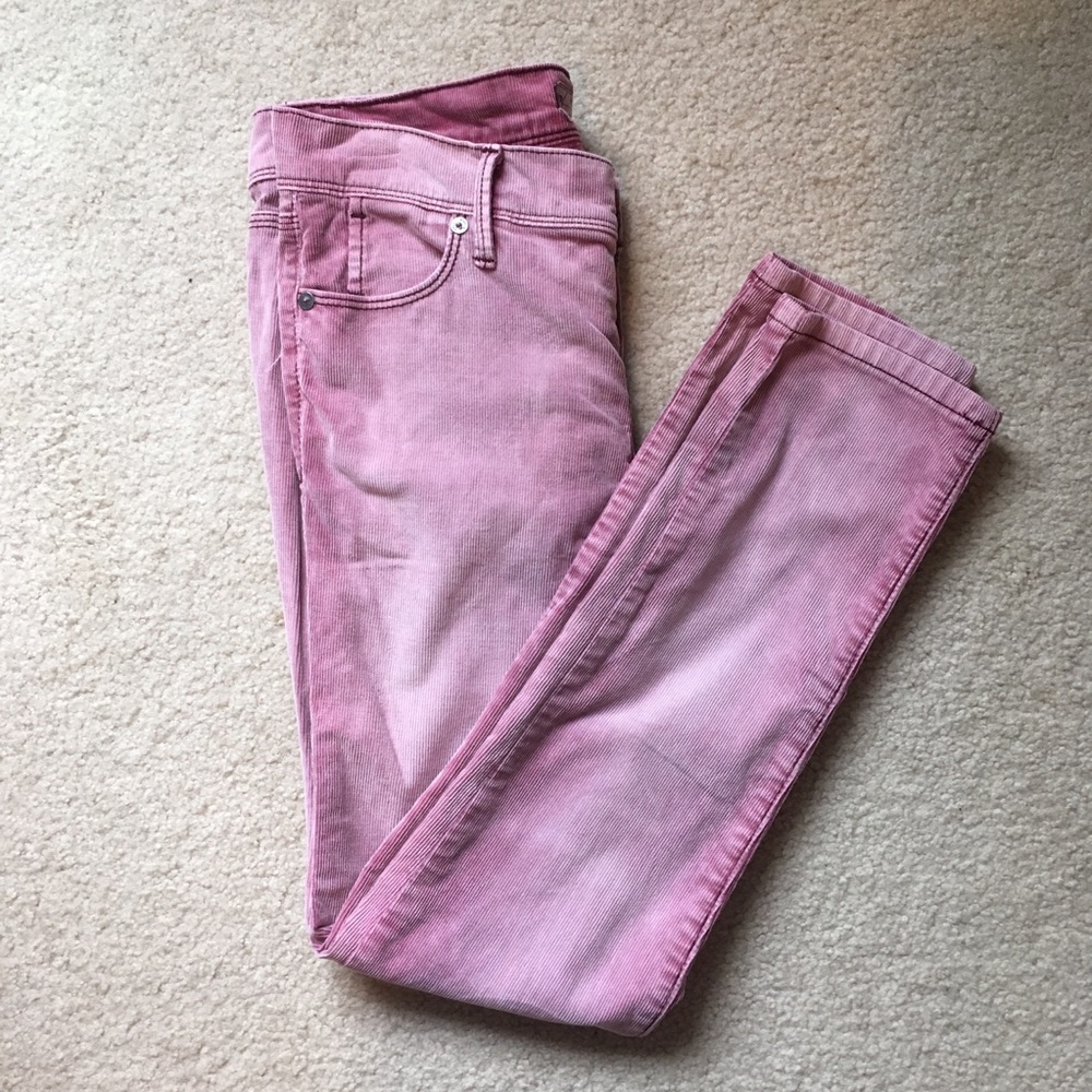 Free People Pink Corduroy Jeans